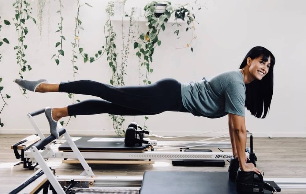 The reformer offers all the benefits of Pilates including overall strength, flexibility, coordination, and balance.