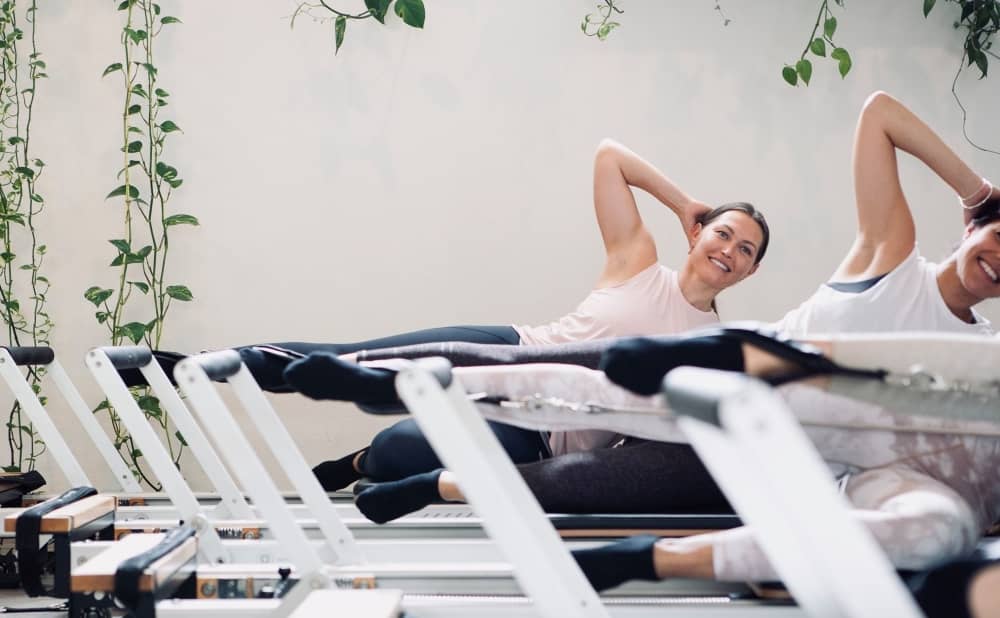 Reformer Pilates is great for rehabilitation purposes too as it allows the client to exercise in a horizontal plane of motion and not be vertically loaded and weight bearing through their legs.